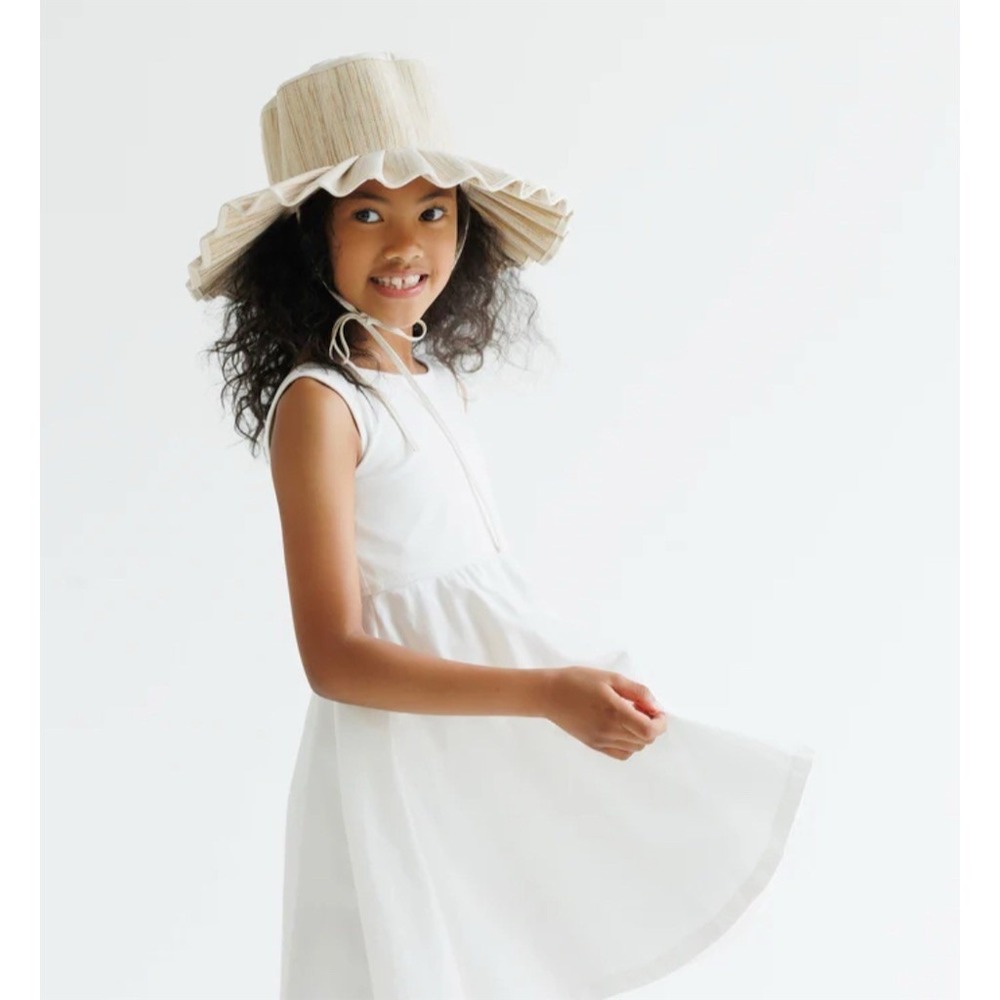 Well Dressed Wolf Omni Jo‎ Girls Dress Sz 24M White luxe Skater dress bloomers